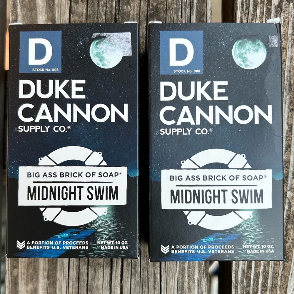 NEW Duke Cannon Supply Co Big Brick of Soap in Midnight Swim Scent, 2 ba…